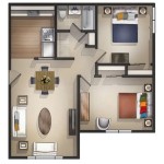 Small 2 Bedroom Apartment Floor Plans