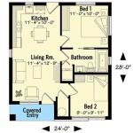 Small House Floor Plans 2 Bedrooms